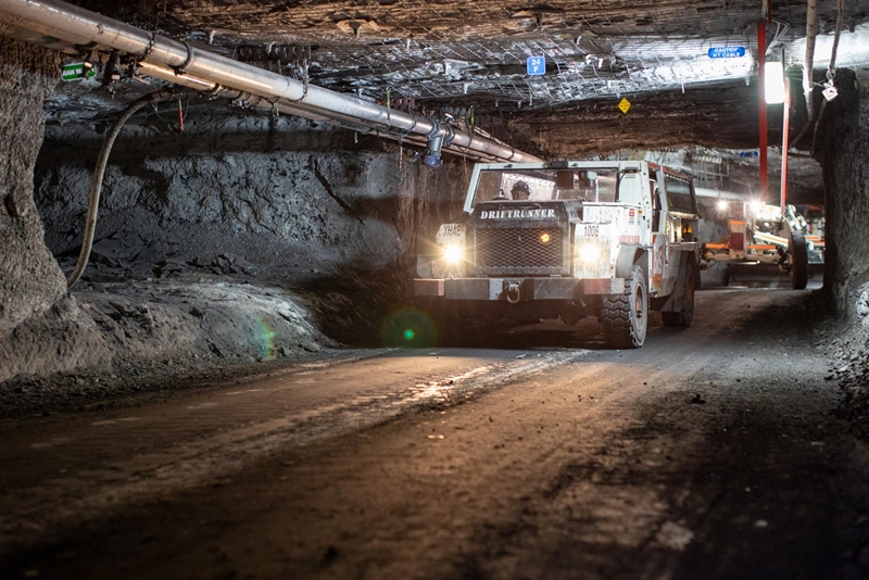 A driftrunner at Aquila Mine