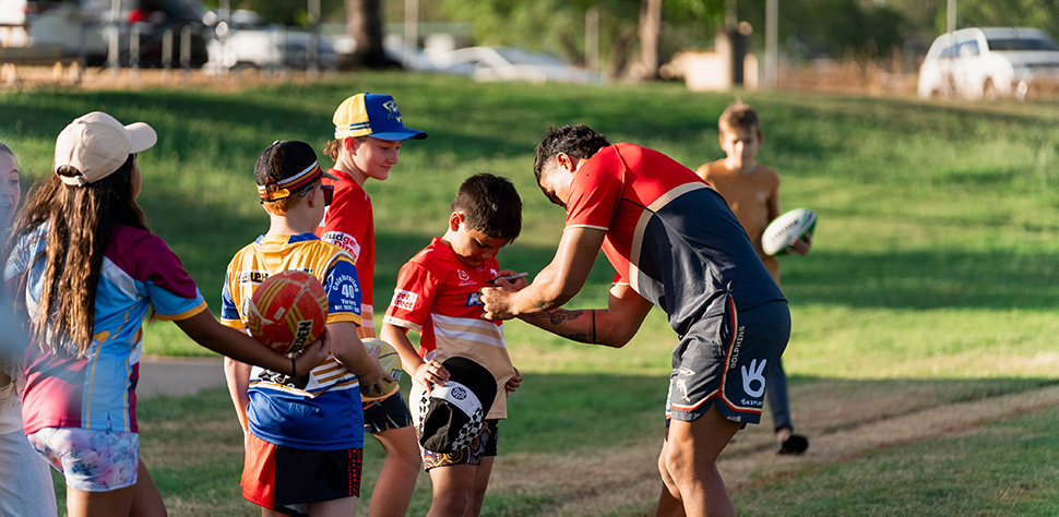 players on the ground