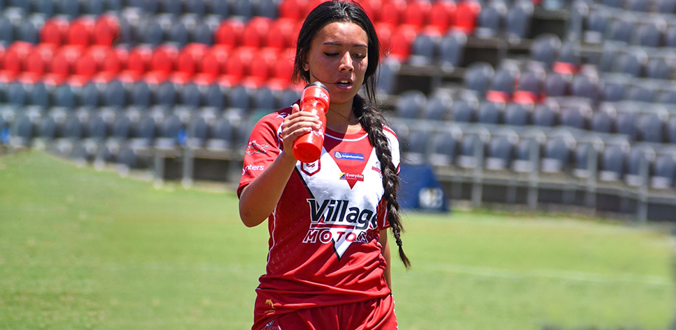 a sportswoman running
